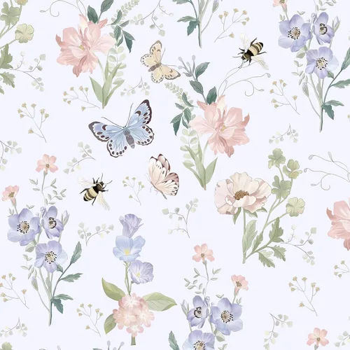Miniatura 11 de Vinjiasin Papel Tapiz Despegar y Pegar Papel Tapiz Floral Autoadhesivo Removible Papel de Contacto Vintage de Flores y Hojas Papel de Pared