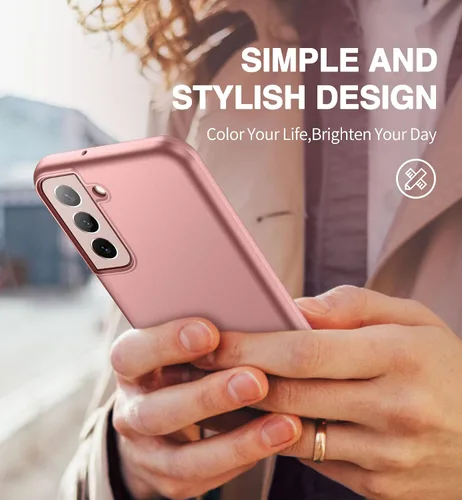 Miniatura 6 de SURITCH Funda para Samsung Galaxy S22, [protector de pantalla antiarañazos incorporado] Protección de cuerpo completo de 360° de doble capa, a