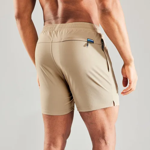 Miniatura 4 de Haimont Pantalones cortos de nailon de secado rápido para hombre con bolsillos con cremallera, ligeros, resistentes al agua, para exteriores