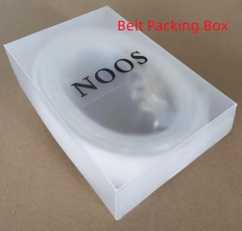 Miniatura 2 de NOOS Cinturones de lujo para hombre de cuero rojo hebilla de cabeza de lobo 138 pulgadas de ancho para vestir de hombre cinturón ajustable casual