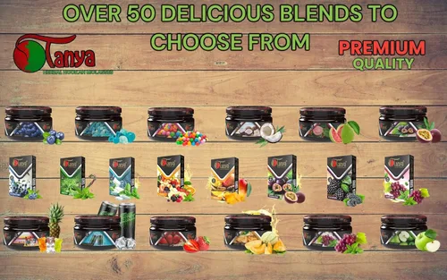 Miniatura 4 de Sabores de Shisha Hookah 100% libre de nicotina y tabaco, mezcla de frutas, sabores orgánicos de shisha, 50g, deliciosos sabores de frutas