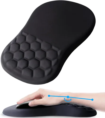 Miniatura 10 de Alfombrilla de mouse ergonómica con reposamuñecas, cómoda alfombrilla de mouse para computadora portátil para aliviar el dolor con base de Mármol