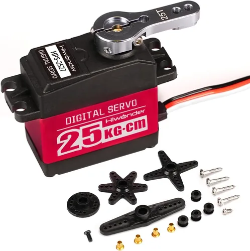 Miniatura 10 de Engranaje de metal del motor servo sin núcleo del alto esfuerzo de torsión de 77.2 lbs Servo Digital y del engranaje del acero inoxidable