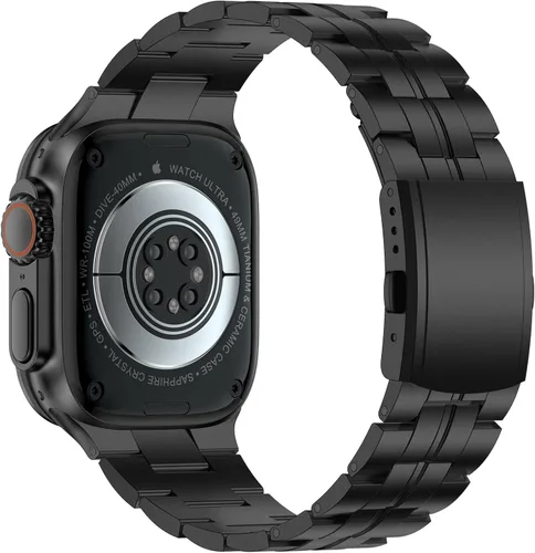 Miniatura 4 de iiteeology Correa compatible con Apple Watch Ultra 3, Ultra 2 Ultra Series 11 10 10 de 1.81 pulgadas (1.811 in) de titanio genuino para hombre