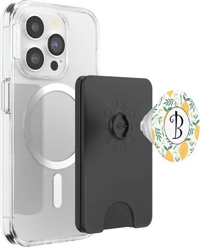 Miniatura 3 de Lemon Pop Socket Black Letter B - Phone Stand Fruit PopSockets PopWallet for MagSafe