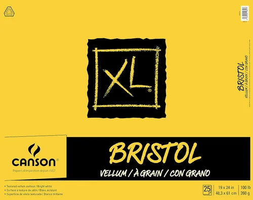 Miniatura 23 de Canson Papel Bristol Serie XL, Liso, Bloc con Tapa Plegable, 9 x 12 pulgadas, 25 Hojas (100lb/260g) - Papel de Artista para Adultos y Estudiantes