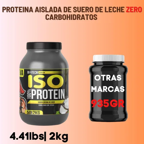 Miniatura 8 de Proteína ISO sabor crema de coco... (CREMA DE COCO, 4.4 lbs)