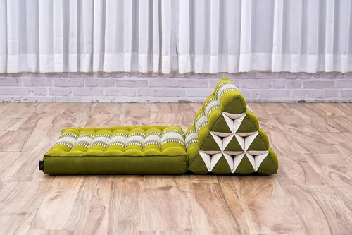 Miniatura 58 de Leewadee - Cojín Tailandés plegable para el suelo con respaldo para TV, sala de estar, colchón para exterior, 65.7 x 20.9 x 11.8 pulgadas, Kapok