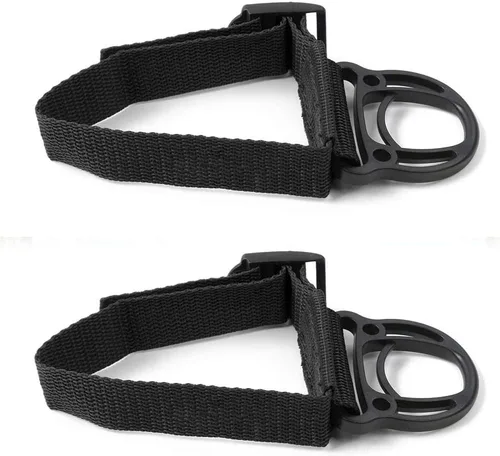 JeCar 2 piezas de gancho para barra enrollable para colgar ropa para Jeep Wrangler CJ YJ TJ LJ JK JKU JL JLU JT Sports Sahara Freedom Rubicon & Negro
