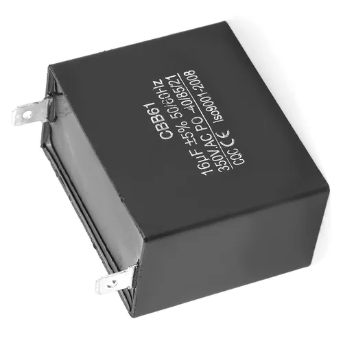 Miniatura 8 de Cbb61 15Uf 5% 300Vac 50 60Hz Condensador de motor de plástico negro Cbb61 Motor Corriendo Condensador de arranque Cqc 350V AC 16Uf 50 60Hz