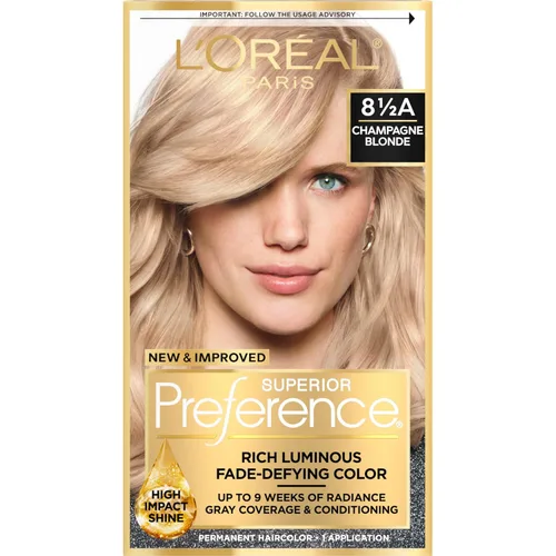 Miniatura 52 de L'Oreal Paris Superior Preference - Tinte permanente luminoso que desafía la decoloración, tinte para el cabello hasta 9 semanas de resplandor, 5C