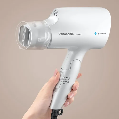 Miniatura 10 de Panasonic Nanoe - Secador de pelo compacto EH-NA2C-W (blanco) - Tecnología japonesa Nanoe, secador de pelo plegable de viaje con boquilla oscilante