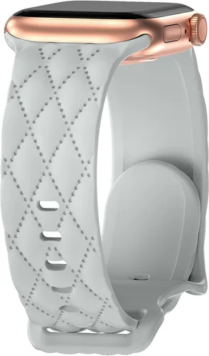 Miniatura 15 de Correa de silicona para Apple Watch para mujer de 1.575 in 1.496 in 1.614 in 1.732 in 1.811 in 1.772 in 1.654 in, correa deportiva de repuesto