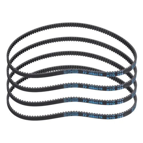 Miniatura 56 de uxcell 4pcs HTD-3M correa dentada de goma 60 dientes, 7.087 in de longitud de paso x 0.236 in de ancho x 0.094 in de altura, correa de distribución