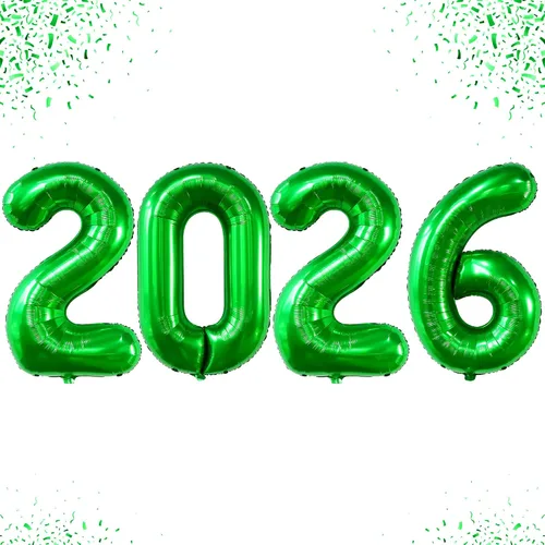 Miniatura 13 de Katchon, Globos gigantes dorados 2026 – 42 pulgadas Globos de Año Nuevo Números de globos 2026 Globo dorado para decoraciones de Año Nuevo