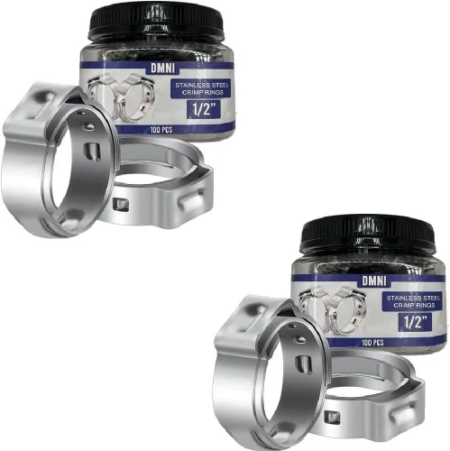 Miniatura 6 de DMNI - Abrazaderas de acero inoxidable para conexiones de tubería Pex, 100 unidades (paquete de 1)