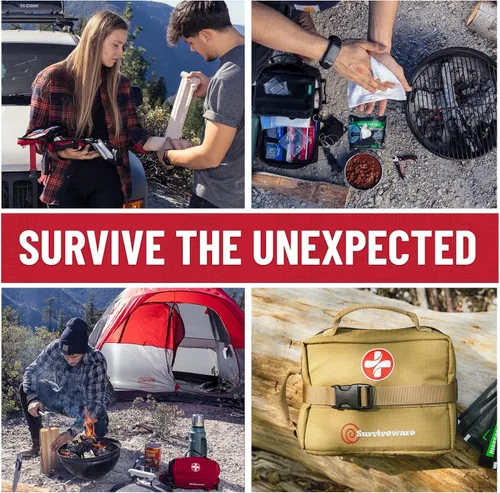 Miniatura 6 de Surviveware 119 Pcs Comprehensive Premium Survival First Aid Kit - Medical Emergency Kit for Travel Camping Gear, Home Essentials & Outdoor