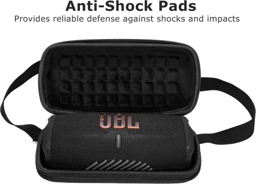 Miniatura 4 de Ginsco Funda rígida de transporte para JBL Charge 5/Charge 4 impermeable portátil Bluetooth altavoz, funda de viaje con correa ajustable