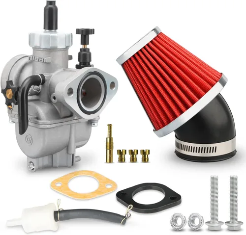 Miniatura 9 de NIBBI Carburador PE17mm Carburador 0.669 in Carburador Fit 80cc 100cc Brida Motores de Motocicleta para Dirt Bike Pit Bike ATV 4 ruedas con chorros