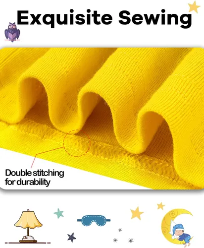 Miniatura 4 de Pijama para niños de 4 piezas, 100% algodón, talla 18 meses a 12 años