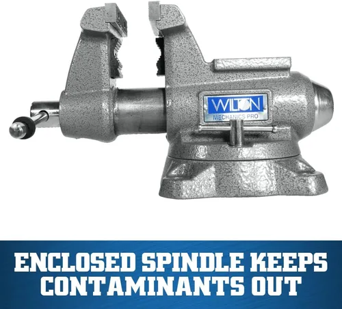Miniatura 5 de Wilton Mechanics Pro Bench Vise, ancho de mandíbula de 4-1/2", abertura de mandíbula de 4", garganta de 3-1/2" (Modelo 845M)