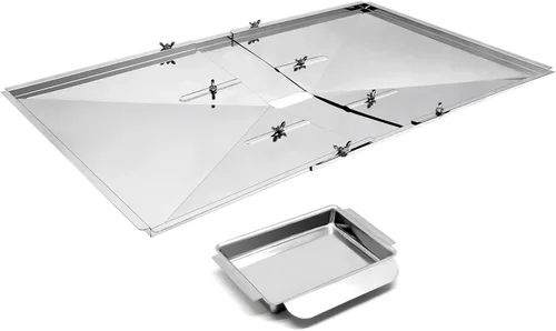 Miniatura 7 de Bandeja de goteo de repuesto para parrilla, bandeja de grasa ajustable de 24 a 27 pulgadas para Dyna Glo DGF493BNP, Nexgrill 720-0830H, parrilla