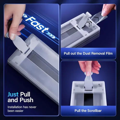 Miniatura 3 de Uyiton Protector de pantalla de privacidad para Samsung Galaxy S23 Ultra/S22 Ultra, [soporte ultrasónico de huellas dactilares] [sin burbujas]