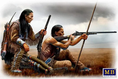 Miniatura 2 de Masterbox Bundle LOT of Indian Wars Series XVIII Century 4 Kits de plástico 1/35