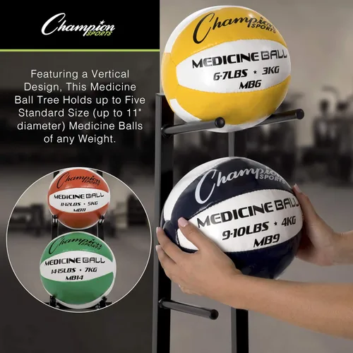 Miniatura 4 de Champion Sports Medicine Ball Storage – Durable Racks & Trees for Organized Gym, Fitness & Sports Storage