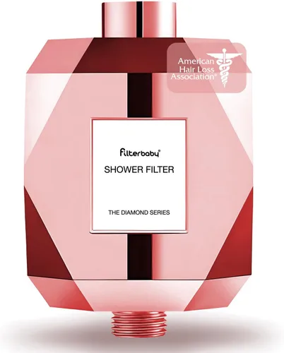 Miniatura 8 de Filterbaby Filtro de ducha de diamante, certificado IAPMO según el estándar NSF177, filtro desarrollado por expertos para piel y cabello, probado