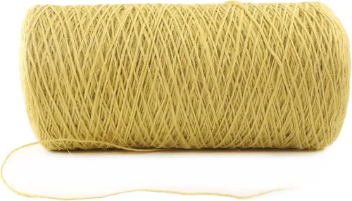 Miniatura 86 de Cuerda de yute natural, 1.5 pulgadas de diámetro, 50 pies de largo, 4 hebras, manualidades y manualidades, decoración de jardín y hogar, hamaca