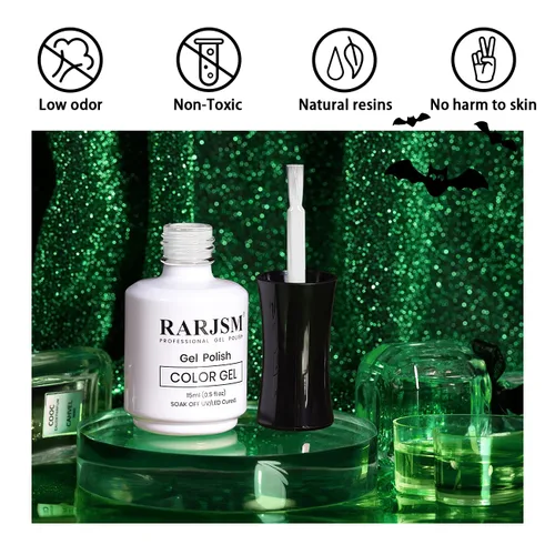Miniatura 4 de RARJSM Esmalte de uñas de gel que brilla en la oscuridad, color blanco que brilla en la oscuridad, esmalte de uñas de gel luminoso para remojar UV