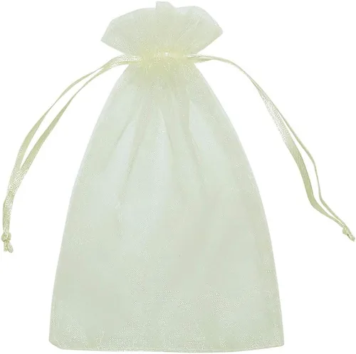 Miniatura 3 de HRX Package Bolsas de organza de 4 x 6 pulgadas, 100 unidades, bolsas de malla para joyas, bolsas de regalo con cordón para dulces, bolsitas