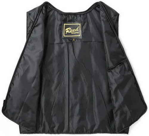Miniatura 12 de REED Chaqueta de cuero genuino estilo americano para hombre