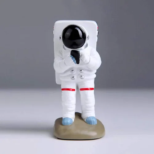 Miniatura 8 de Bonito soporte de escritorio divertido para teléfono celular, Papá Noel o astronauta astronauta, universal para iPhone y otros teléfonos