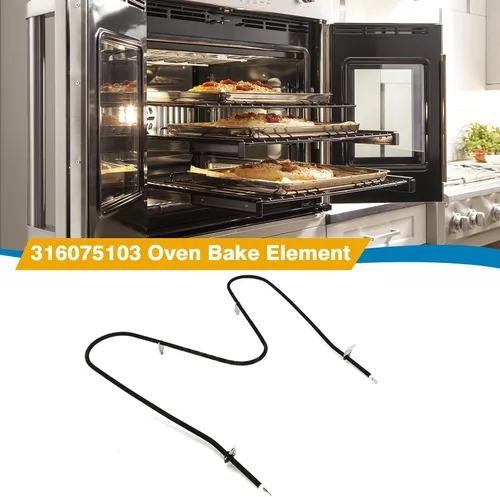 Miniatura 7 de 316075103 Elemento calefactor de horno para Frigidaire, Kenmore, Crosley – Elemento de horno reemplaza 316282600, 09990062, 316075100, 3203534