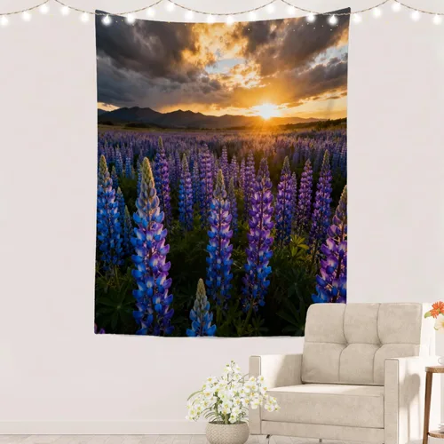Miniatura 61 de Batmerry Tapiz de pintura abstracta apagado, trazos de expresión artística arte de pared, decoración para colgar, fibra de poliéster, blanco