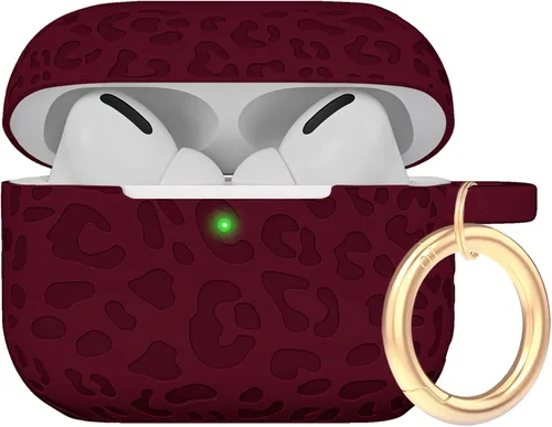 Miniatura 77 de Funda de silicona con flores compatible con AirPods Pro 2019, Gawnock - Funda suave y flexible para imprimir para mujeres y niñas con llavero - Flor