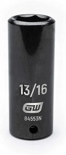 Miniatura 5 de GEARWRENCH - Juego de llaves de vaso de impacto estándar, color negro