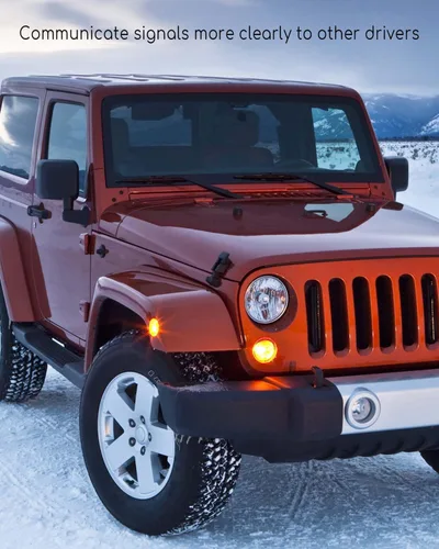 Miniatura 6 de TIKSCIENCE Juego de enchufes de bombilla de luz de señal de giro delantero para Jeep Wrangler JK JKU 2007-2018, enchufe de lámpara