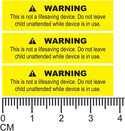 Miniatura 3 de 1,000 calcomanías de advertencia de seguridad para juguetes acuáticos, este no es un dispositivo que salva vidas, no dejes al niño desatendido