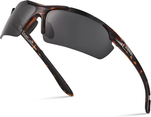 Miniatura 15 de Lentes de sol polarizados deportivos para hombres y mujeres, con diseño envolvente, UV400, para correr, béisbol, sóftbol, ciclismo, conducción