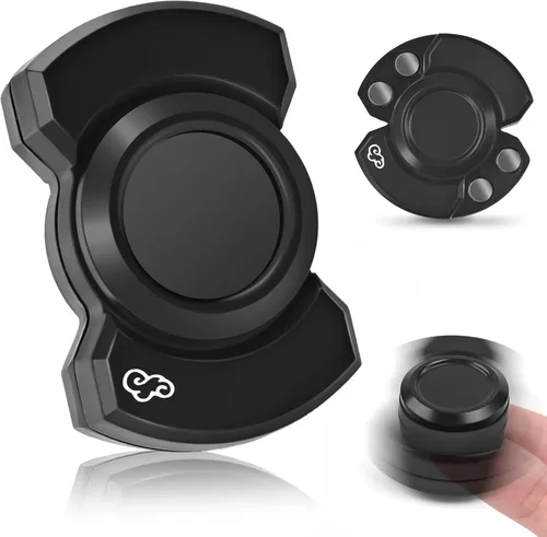 Miniatura 10 de Juguete giratorio 3 en 1 para adultos, deslizador de metal, con clicker, magnético para hombres adultos, juguete de escritorio de oficina, alivio