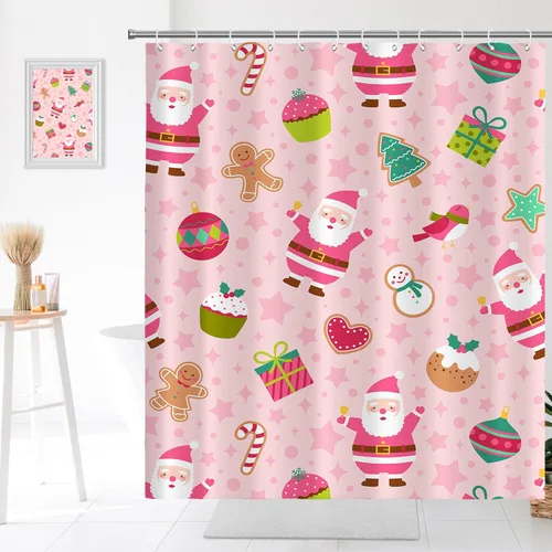 Miniatura 20 de Decoración de baño hippie retro, cortina de ducha de vaca y fresa, tela de poliéster impermeable, 72 x 72 pulgadas, albaricoque