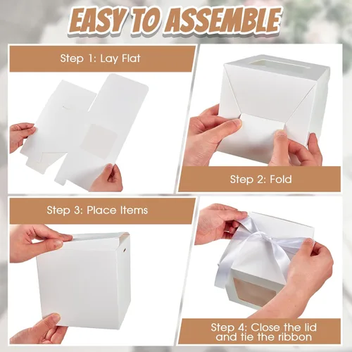 Miniatura 3 de Yeaqee 24 cajas de taza de sublimación para regalo, cajas de taza de café, regalo transparente a granel para tazas de 11 onzas, 12 onzas, 15 onzas