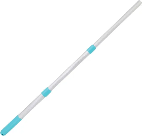 Miniatura 9 de TOPINCN Poste telescópico para piscina, poste telescópico de aluminio profesional ABS, 3 secciones, mango de red de piscina para redes