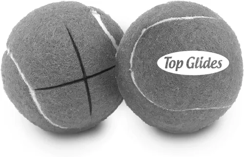 Miniatura 6 de AMP Top Glides Deslizadores de Pelotas de Tenis Precortados para Andador (Gris)
