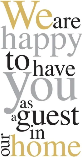 Ideal Home Range Juego de 2 servilletas de papel de 3 capas Happy To Have You, 16 unidades, color dorado y plateado
