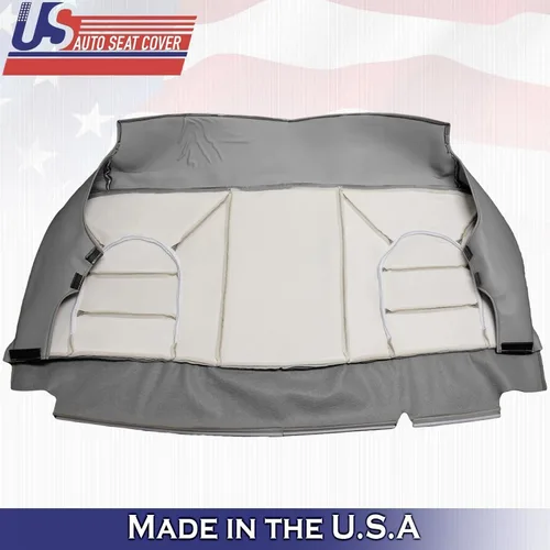 Miniatura 2 de U.S.AutoSeatCover 2000 para Ford F250 F350 F450 F550 Lariat - Cubierta de cuero para banco trasero color gris