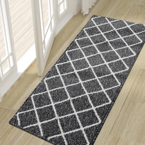 Miniatura 43 de Finchitty Alfombra para Puerta Interior, Resistente a la Suciedad y Absorbente, de Perfil Bajo, Antideslizante, Lavable, Alfombras de Piso
